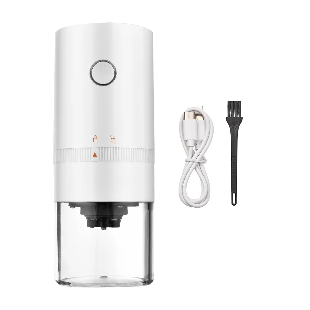 Portable Mini Electric Burr Coffee Grinder with Adjustable Coarse Fine Grinding Removable Chamber L73576