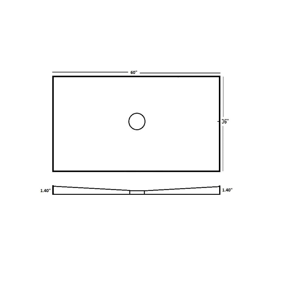 Bright Chrome ABS Plastic Shower Base with Center Drain X65808