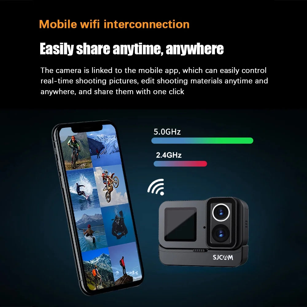 20MP Waterproof Dual Screen Camera with 135° Wide Angle A921