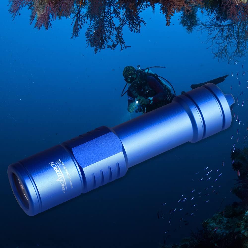 Black Waterproof Scuba Dive Light 1000 Lumens Underwater Flashlight Q187025