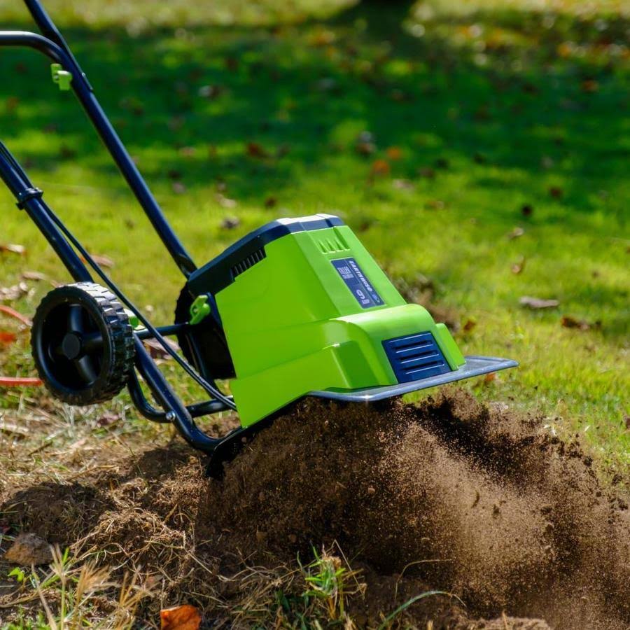 9 Amp Corded Electric Tiller Cultivator S1090