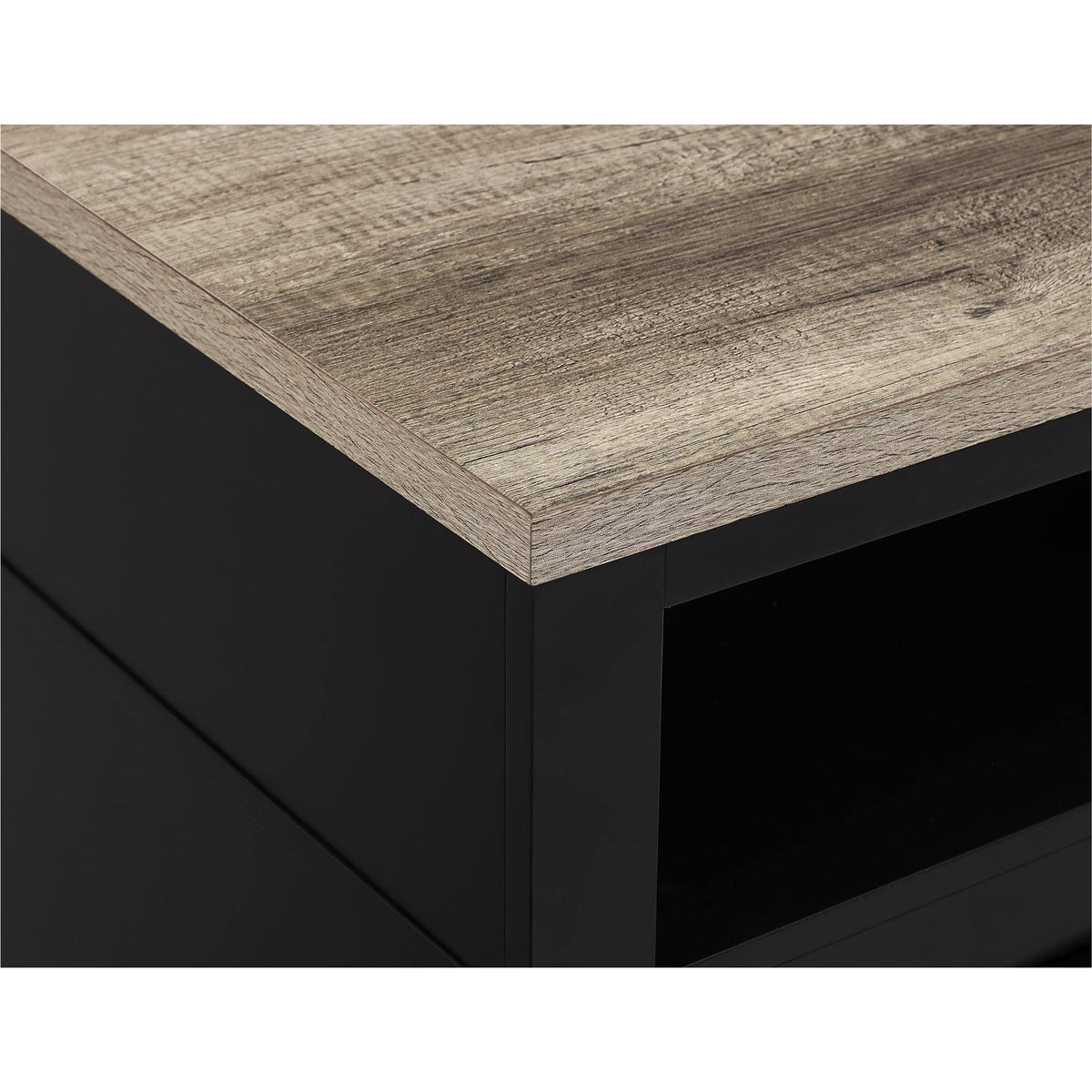Black Electric Fireplace TV Stand F9720