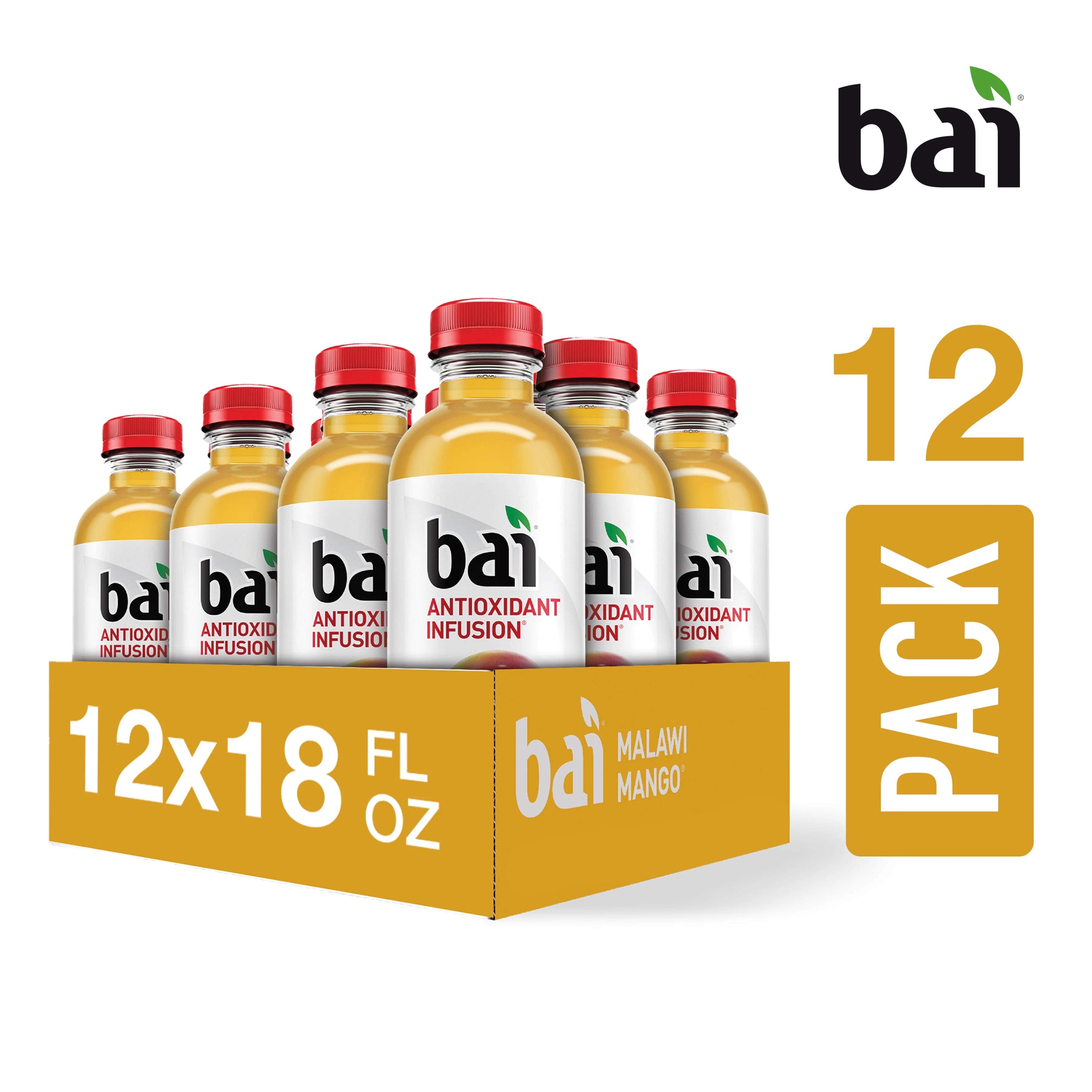 Gluten-Free Malawi Mango Antioxidant Infused Drink, 18 Fl Oz, 12 Pack Bottles P1597