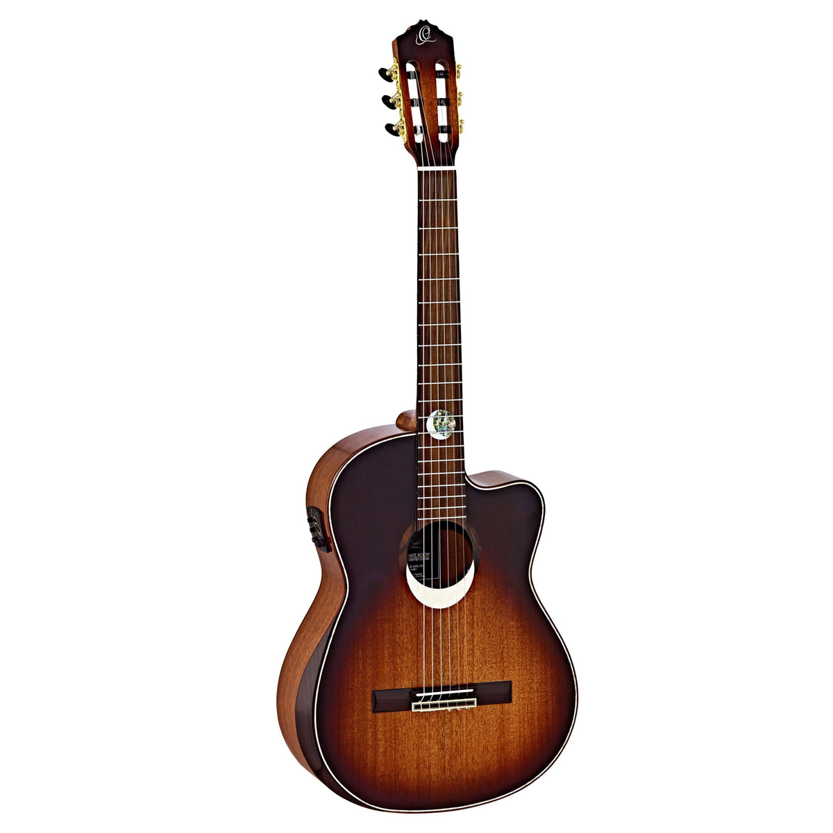 Brown Sunburst Classical Acoustic-Electric Guitar K690