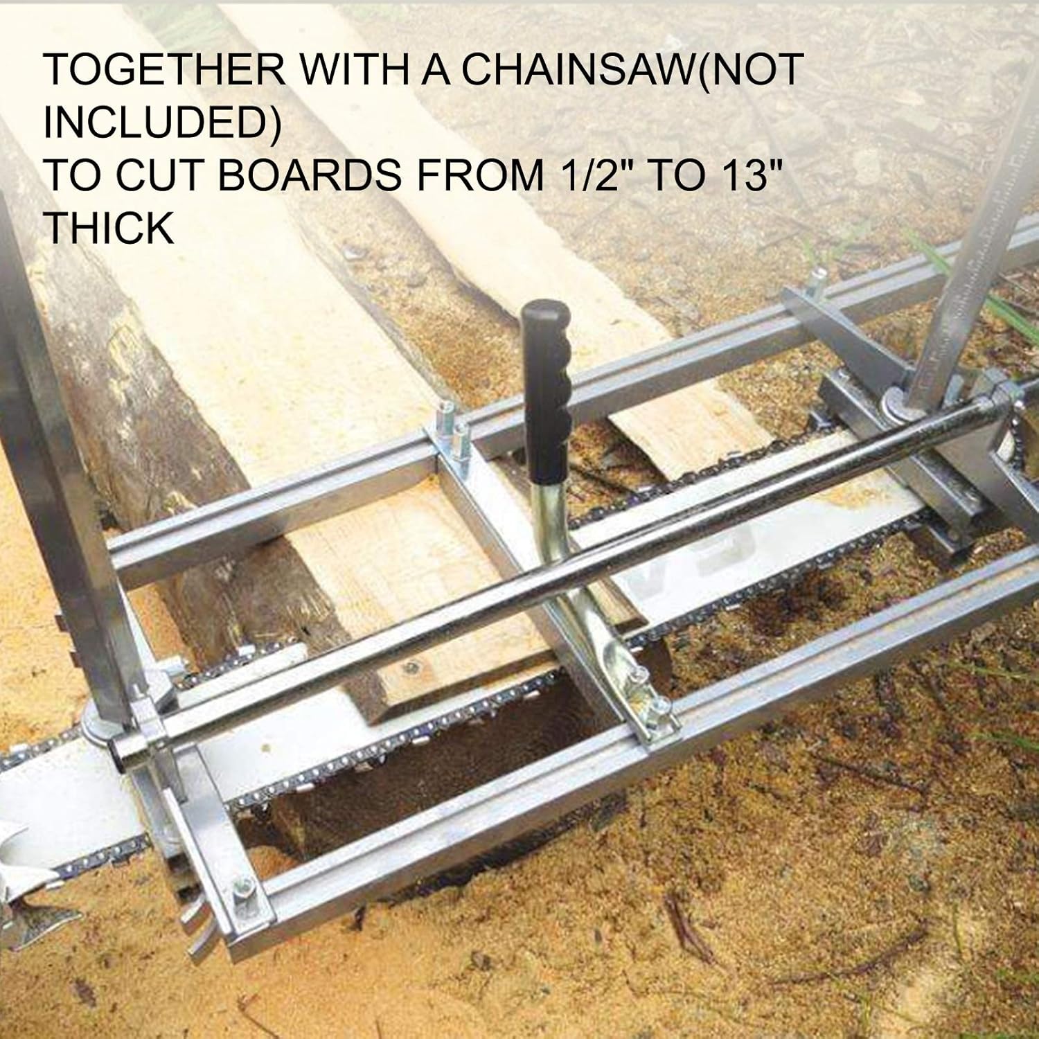 9 FT Chainsaw Mill Rail Guide with 4 Wood Fixing Plate C67525