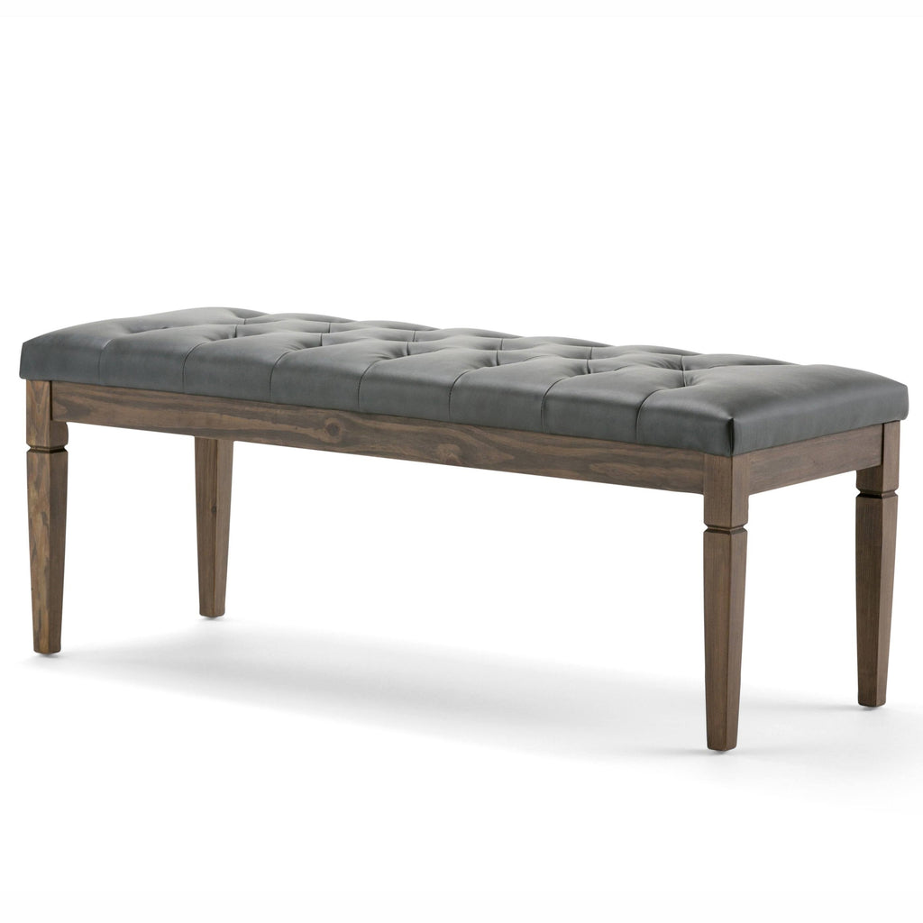 Distressed Saddle Brown Rectangle Ottoman Bench G7036