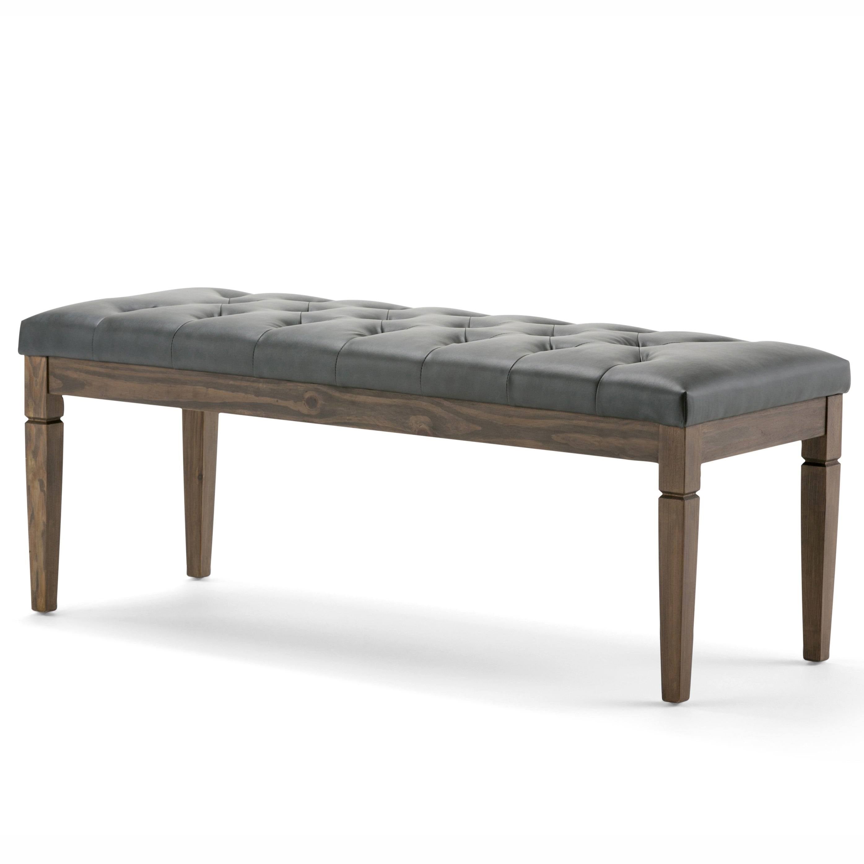 Distressed Saddle Brown Rectangle Ottoman Bench G7036