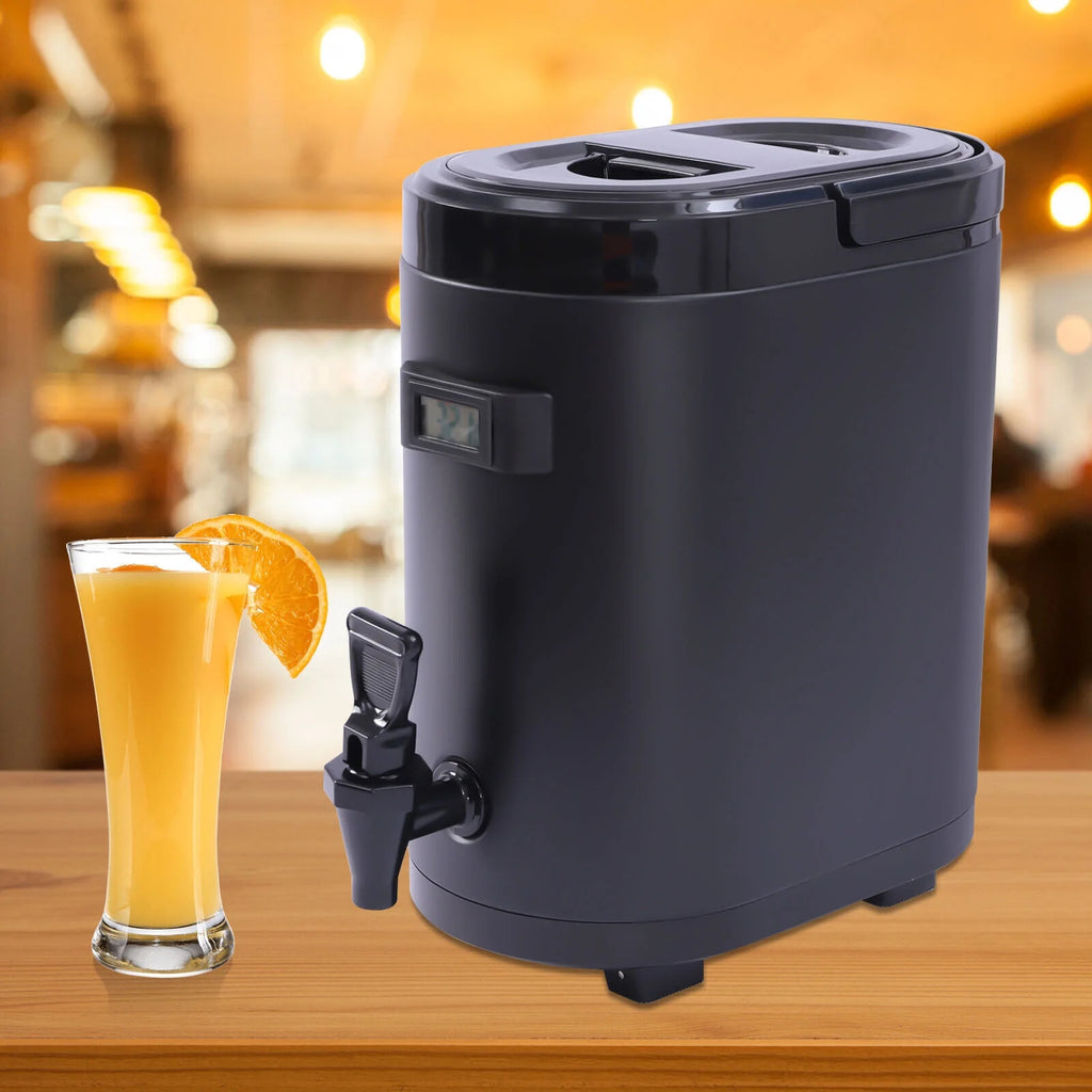Black Insulated Beverage Dispenser with Handle F961