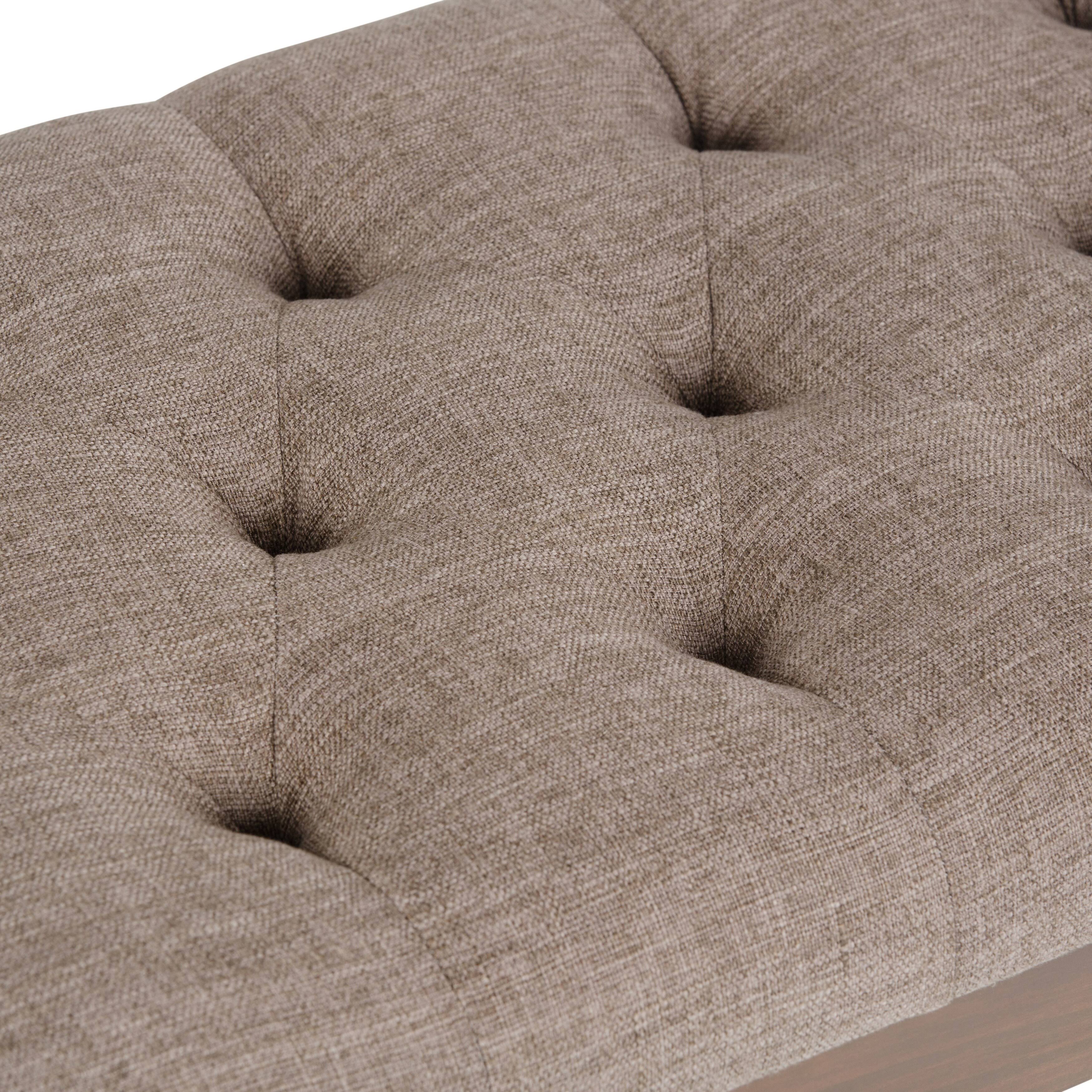 Distressed Saddle Brown Rectangle Ottoman Bench G7036