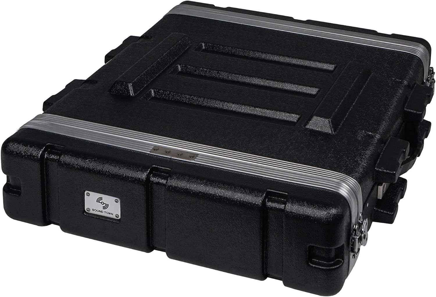 2U PA DJ Rack Case with ABS Construction and Heavy-Duty Latches H971341