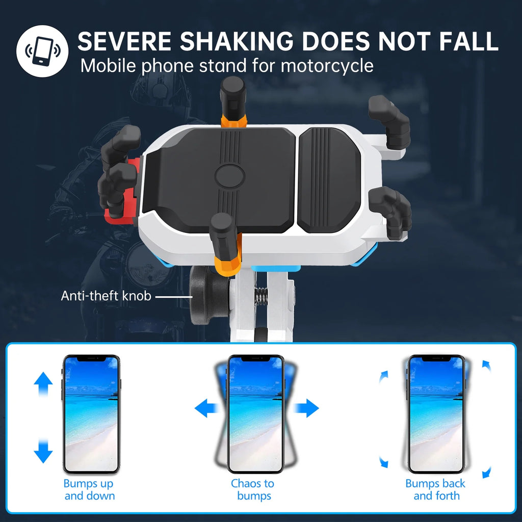 Waterproof Motorcycle Phone Mount Holder with 360° Rotation U49026