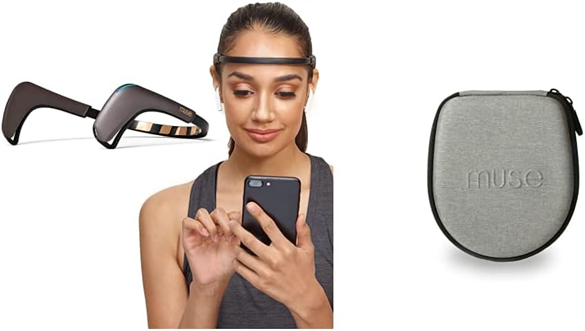 Muse 2 Brain Sensing Headband with Official Hard Case Bundle F1767
