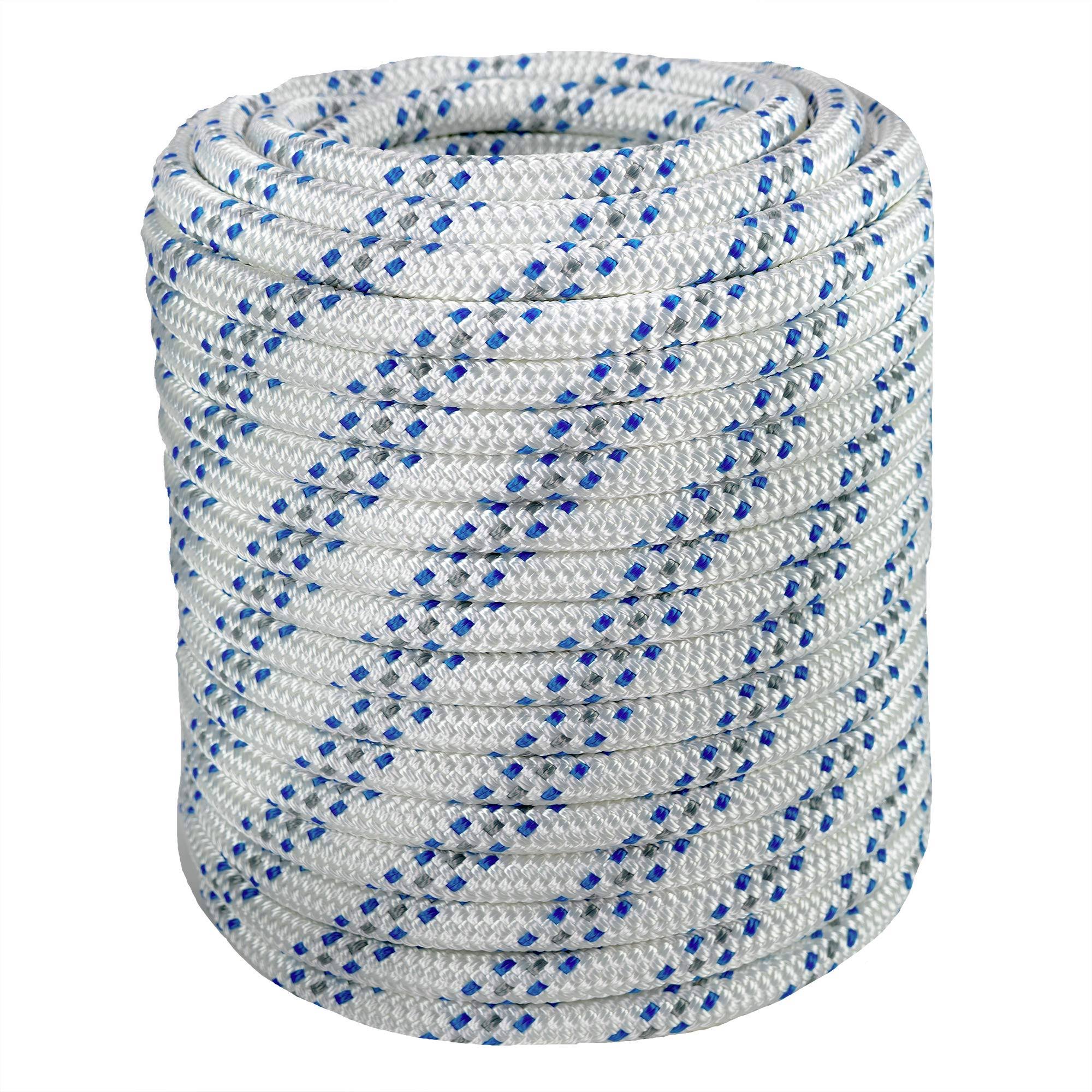 5/8 inch x 200 Feet Double Braid Polyester Arborist Bull Rope V481223