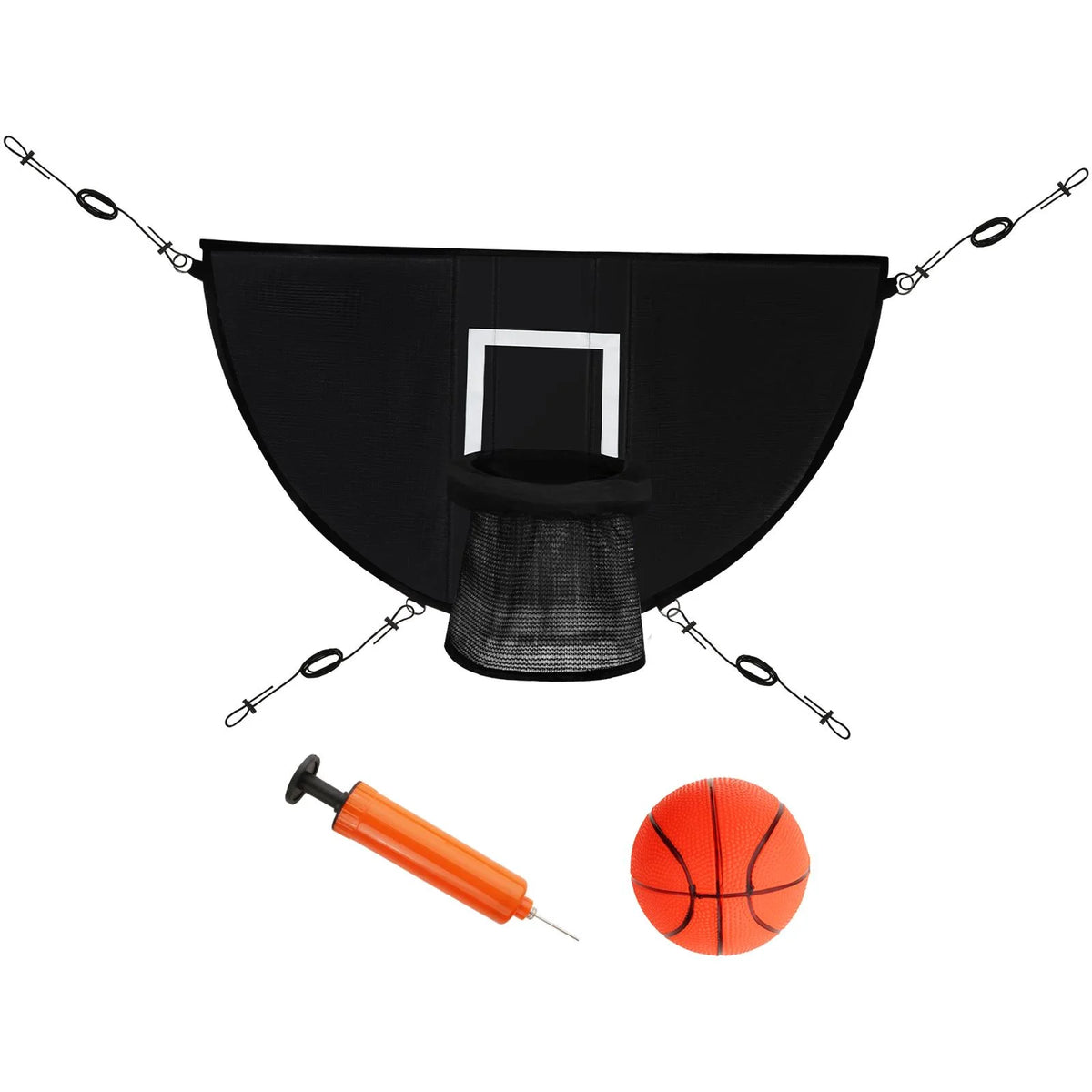 Basketball Hoop for Trampoline with Ropes and Hooks E294555