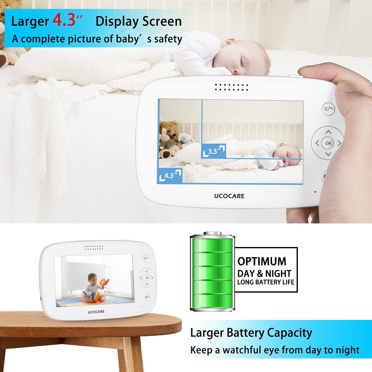 Baby Monitor with Camera and Night Vision U942