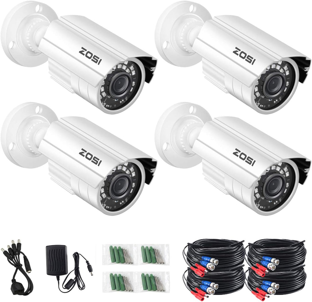 Wire Free Security Cameras System 4 Channel NVR with 4pcs 1080p Rechargeable Battery Powered Security Cameras W4134