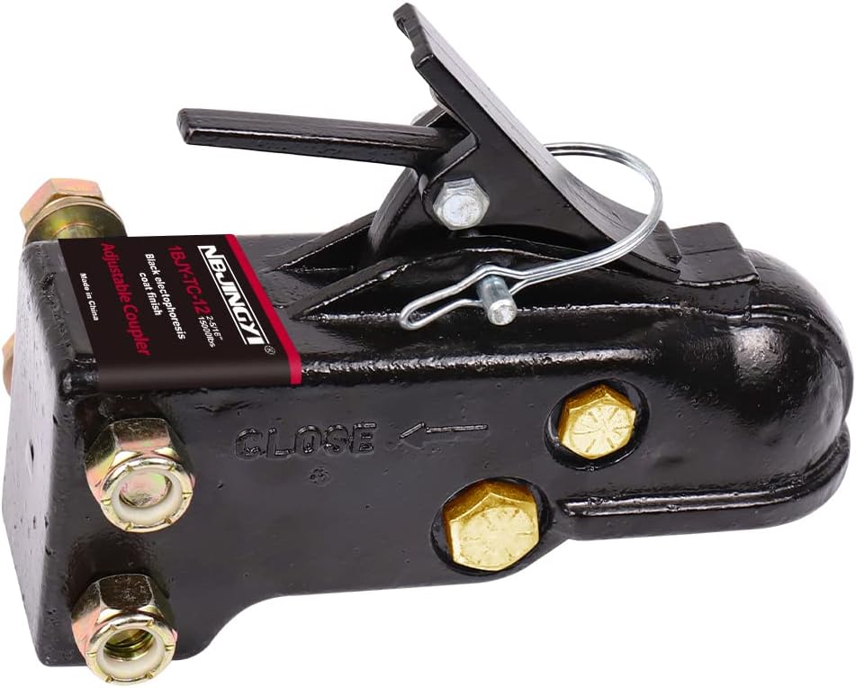 Heavy Duty Cast Adjustable Trailer Coupler 2-5/16 in, 15000LBS Capacity, Pack of 2 A81832