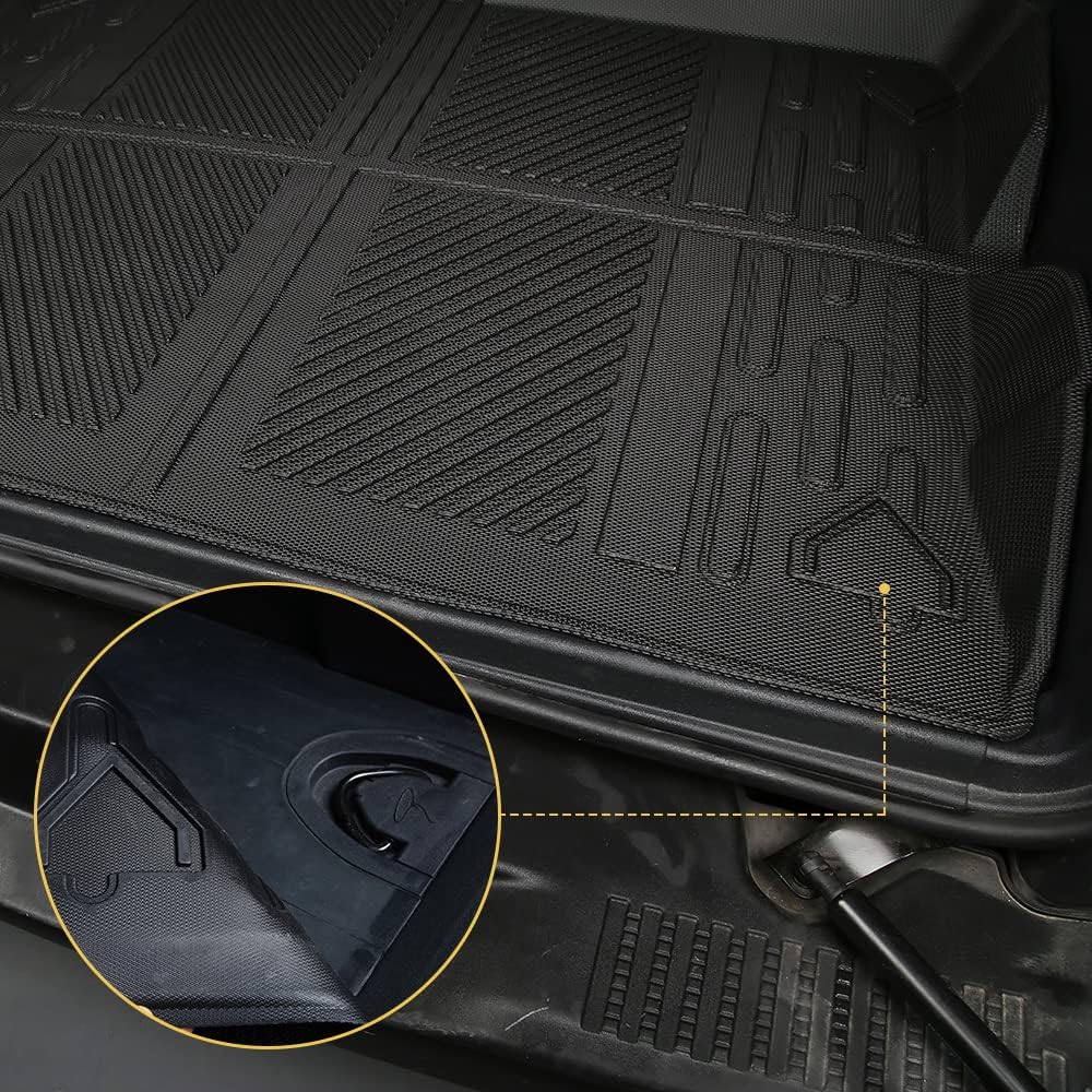 Cargo Liner Pack of 2 Waterproof TPE Rubber Car Mat N6183
