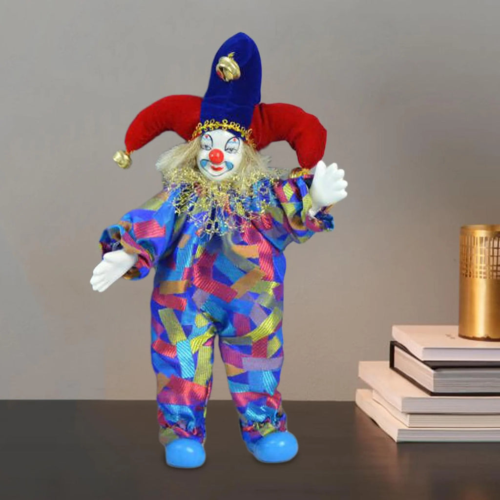 Porcelain Doll Standing Clown Doll Q60445