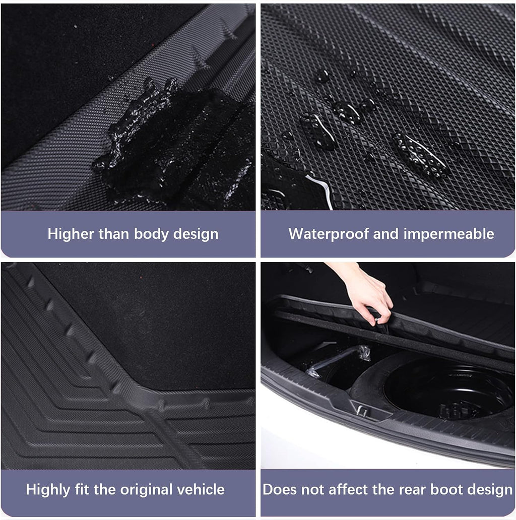 Black TPO Waterproof Rear Cargo Tray Pack of 2 P8010