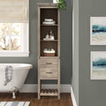 Yellow Solid Wood Linen Cabinet C389203