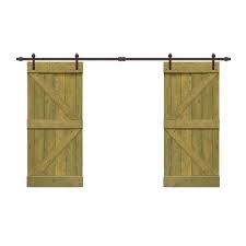 Walnut Barn Door with Hardware Kit N5764