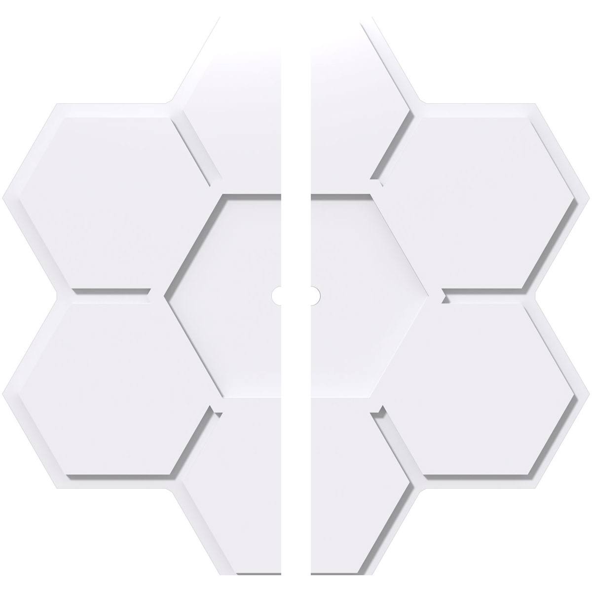 32 inchod x 1 inchid x 11 inchc x 1 inchp PVC Ceiling Medallion, Two Piece A2119