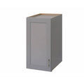 18x22 Wide Wood Floor Standing Bathroom Linen - Dove Gray K462