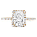 14K Yellow Gold Halo Engagement Ring A107790