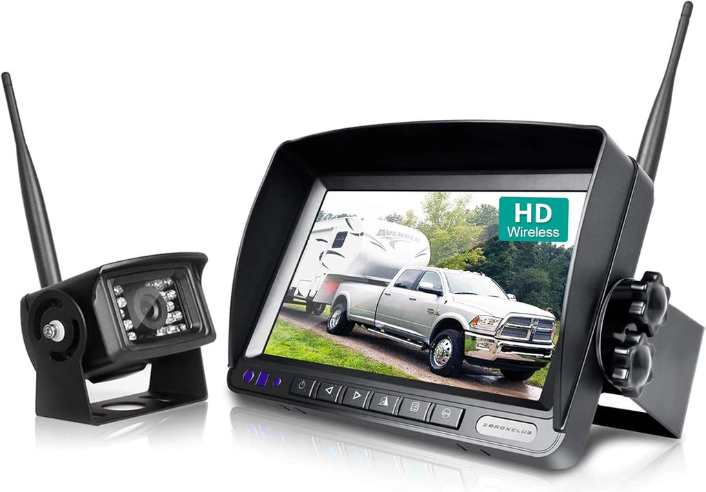 Wireless Backup Camera System Kit with 7’’ LCD Monitor H296