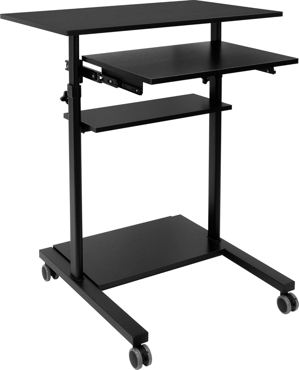 Mobile Standing Desk with Locking Wheels N9806