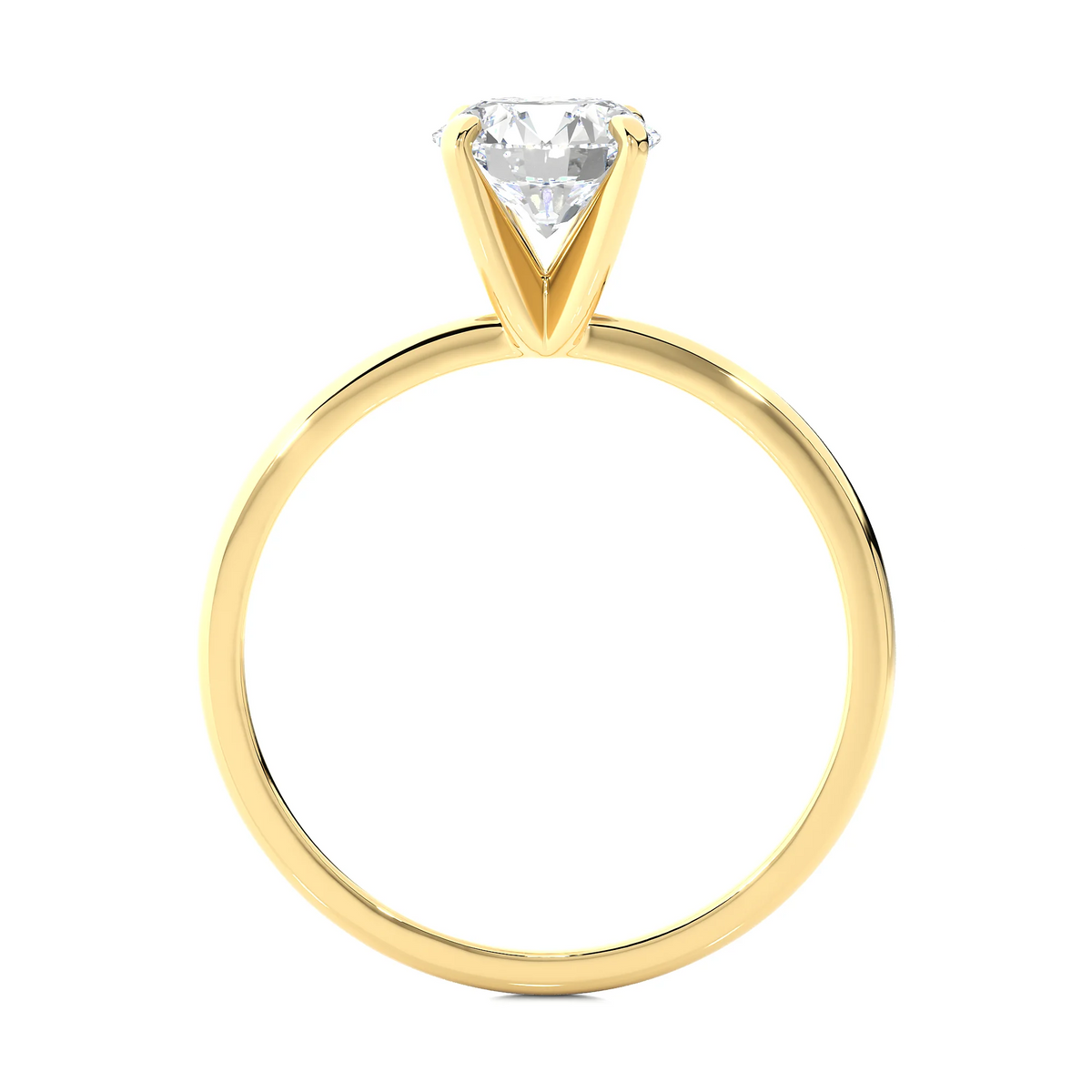14k Yellow Gold Solitaire Engagement Ring V982964