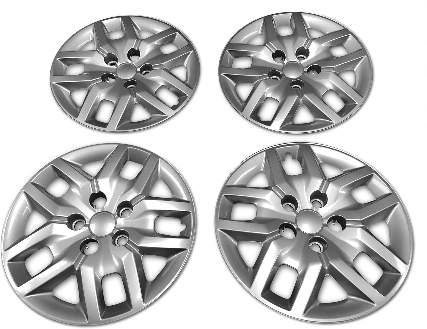 Silver 17 inch Hubcap Set of 4 Pcs P9358
