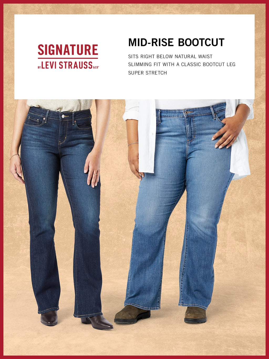 Women's Modern Bootcut Jeans D58509