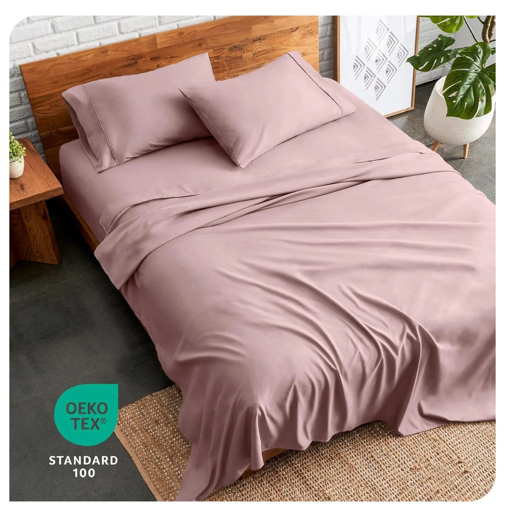 Split Head Flex King 4 Piece Microfiber Bed Sheet Set G327768