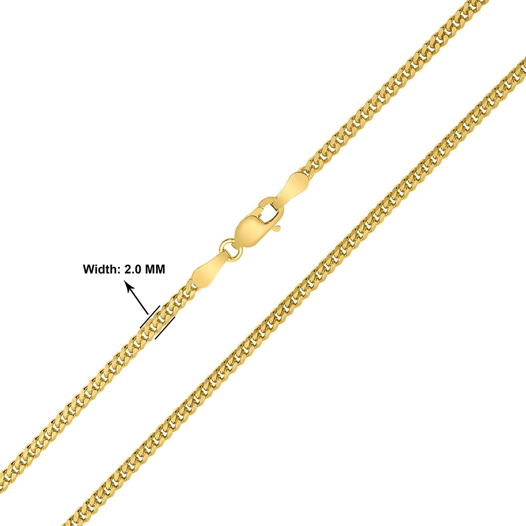 22 Inch Yellow Gold Figaro Chain with Lobster Clasp C802413