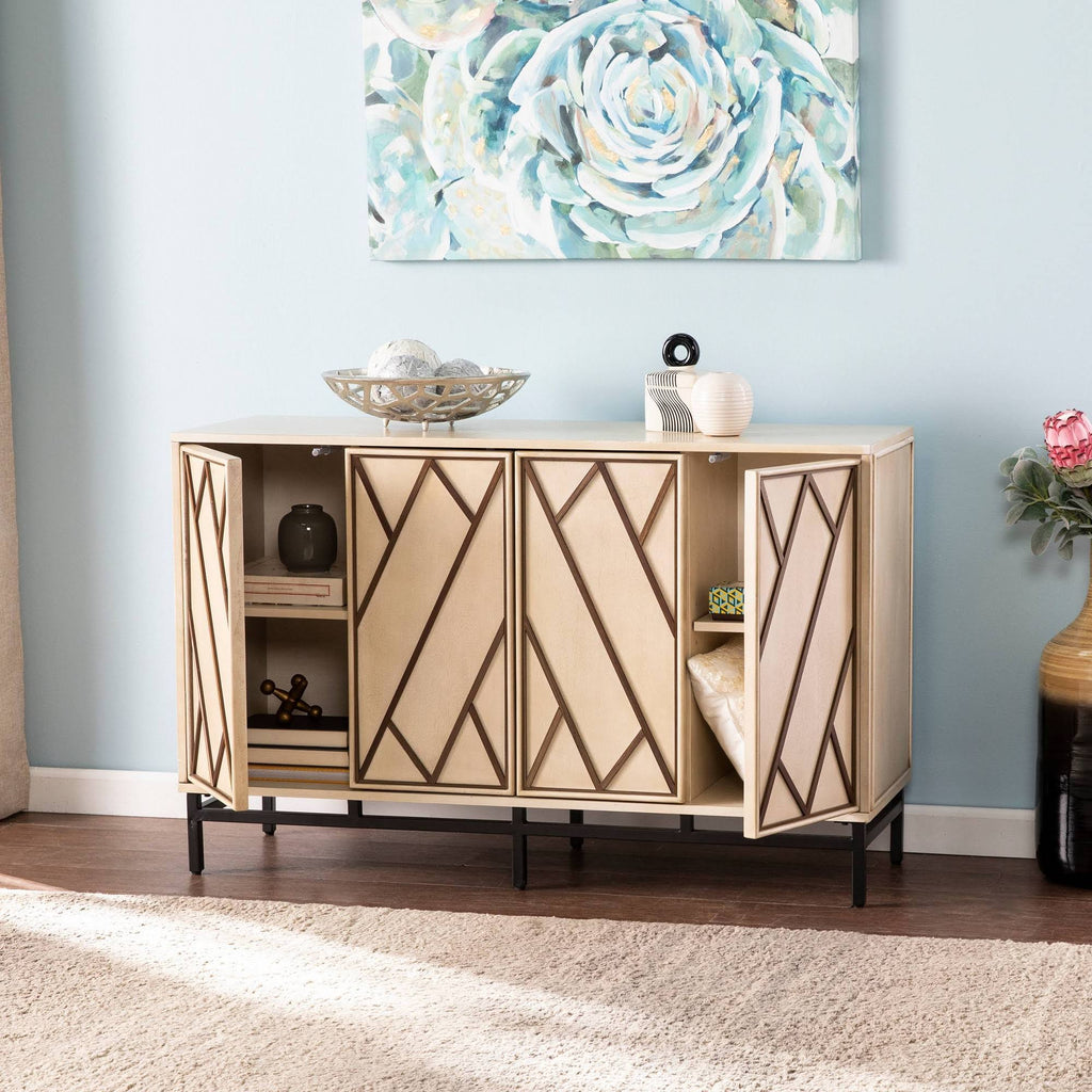 Antique Cream/Black Art Deco Buffet L440810