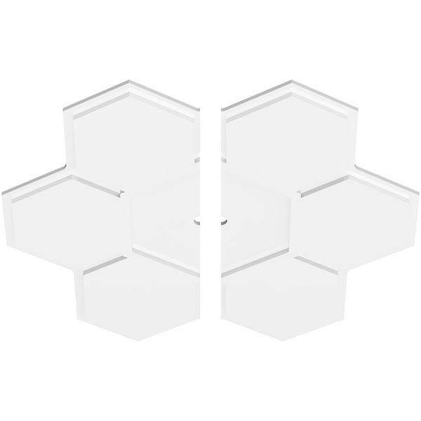 32 inchod x 1 inchid x 11 inchc x 1 inchp PVC Ceiling Medallion, Two Piece A2119