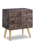 Mocha Brown 3 Drawer Cabinet W885