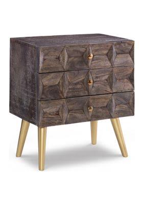 Mocha Brown 3 Drawer Cabinet W885