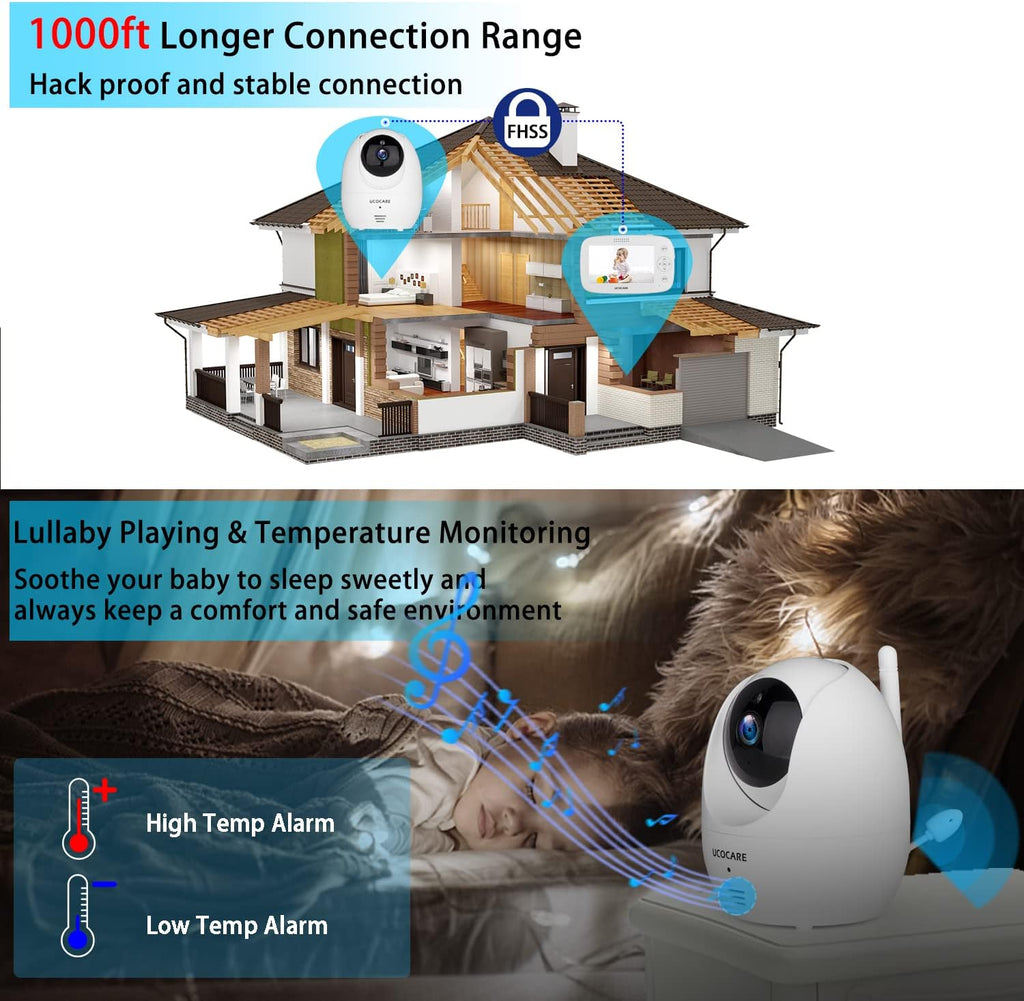 Baby Monitor with Camera and Night Vision U942
