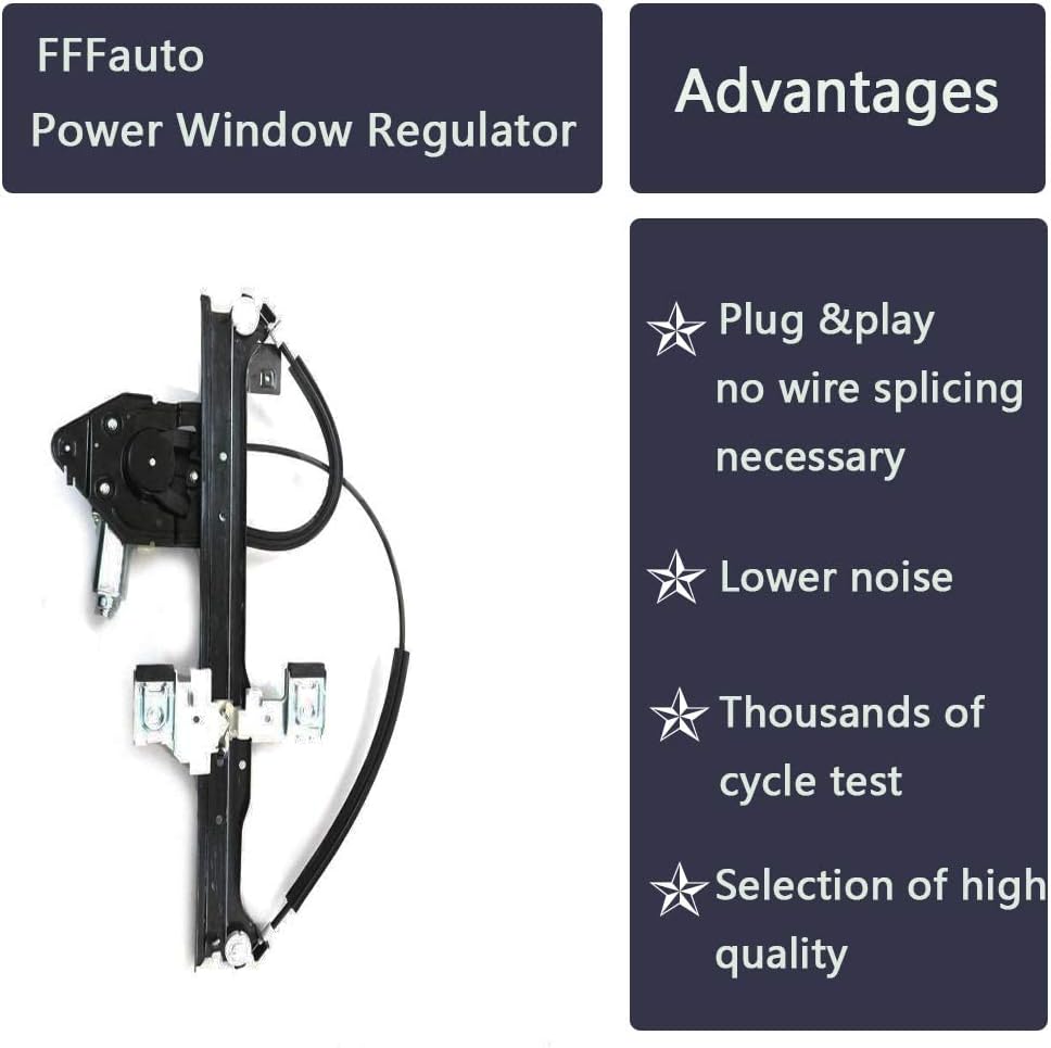 Rear Driver Side Power Window Regulator Motor, Pack of 2 O5675