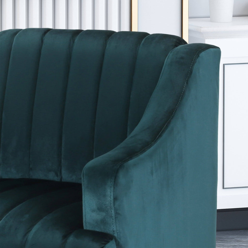 Teal Velvet Club Chair B622031