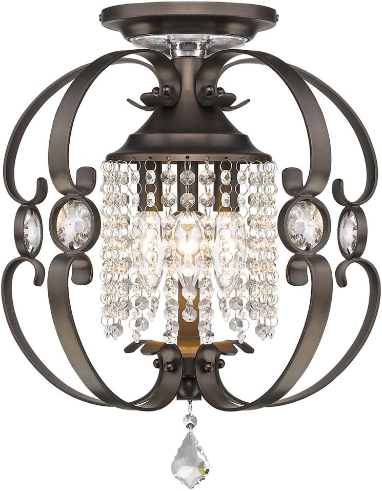 Brushed Etruscan Bronze Semi-Flush Pendant J28522