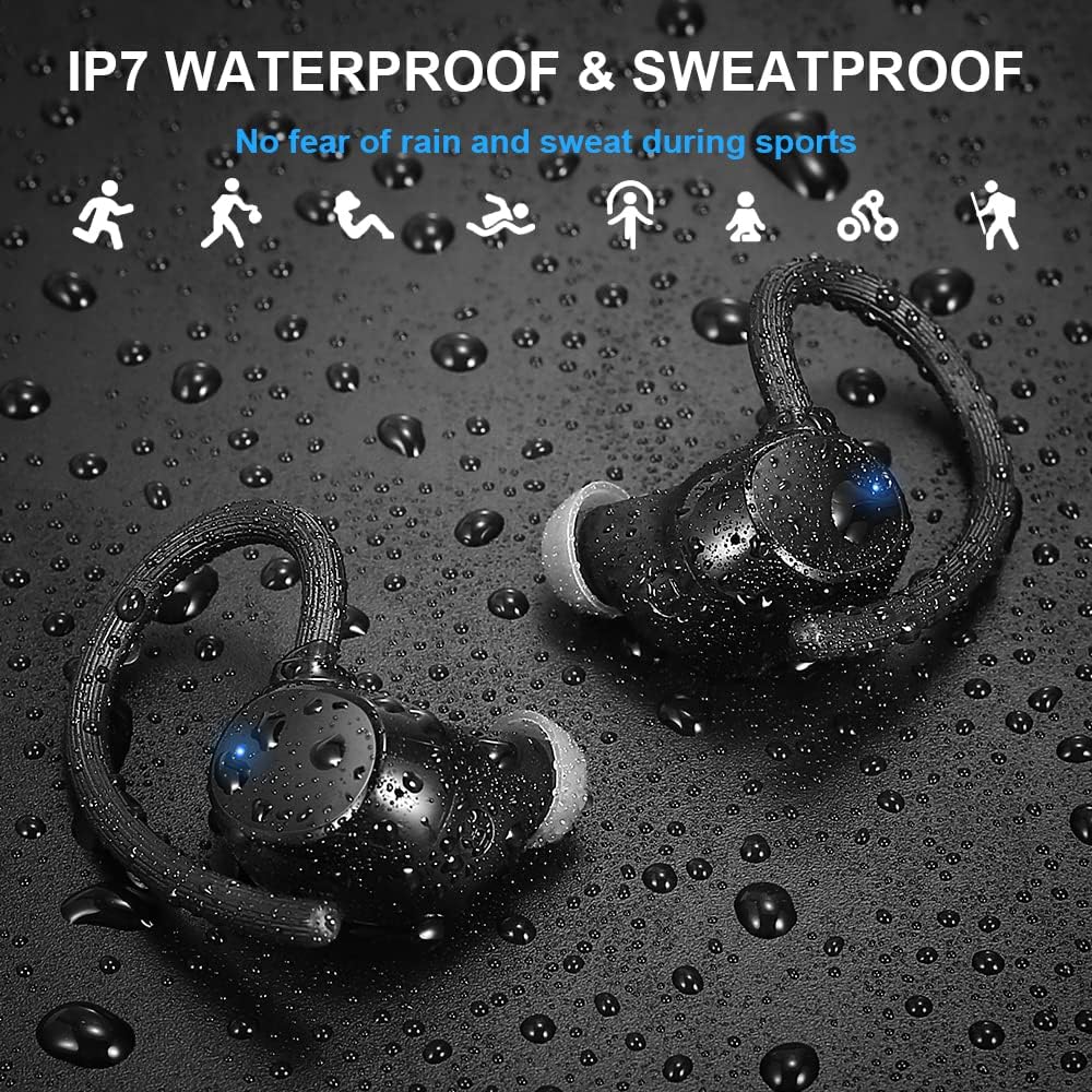 Wireless Bluetooth 5.1 Earbuds with Mic, IP7 Waterproof, Pack of 2 S197103