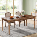 Oak Rectangular Dining Table with Wood Turned Legs, 63-Inch G1762