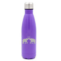 Purple Double Wall Vacuum Insulated Stainless Steel Water Bottle Travel Mug Cup T6704