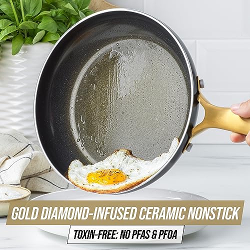 20 Piece Nonstick Ceramic Cookware and Bakeware Set W3196