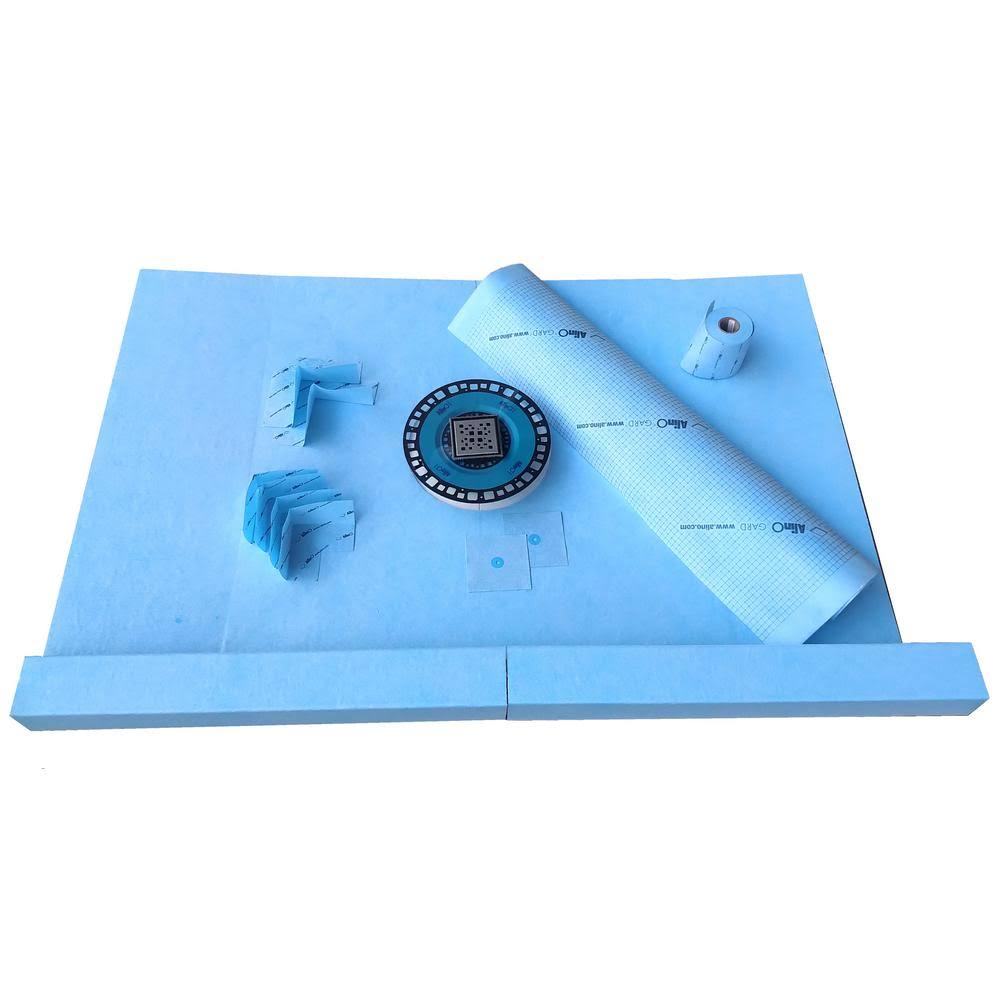 Bright Chrome ABS Plastic Shower Base with Center Drain X65808