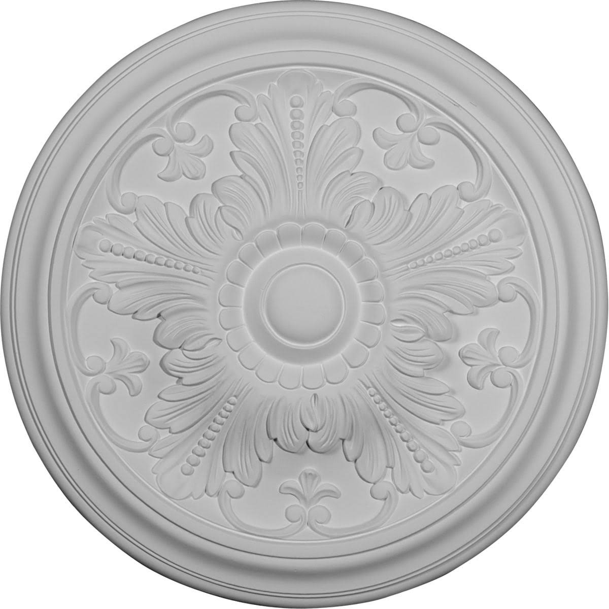16 7/8x22OD x 5/8x22P Vienna Ceiling Medallion, Hand-Painted Smokey Topaz Crackle G719046